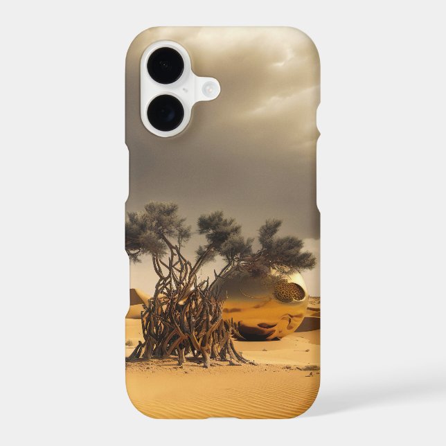 Golden Orbs in the Desert Storm (Back)