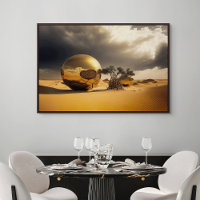 Golden Orbs in the Desert Storm