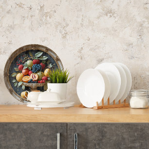 Golden Orchard Round Cutting Board