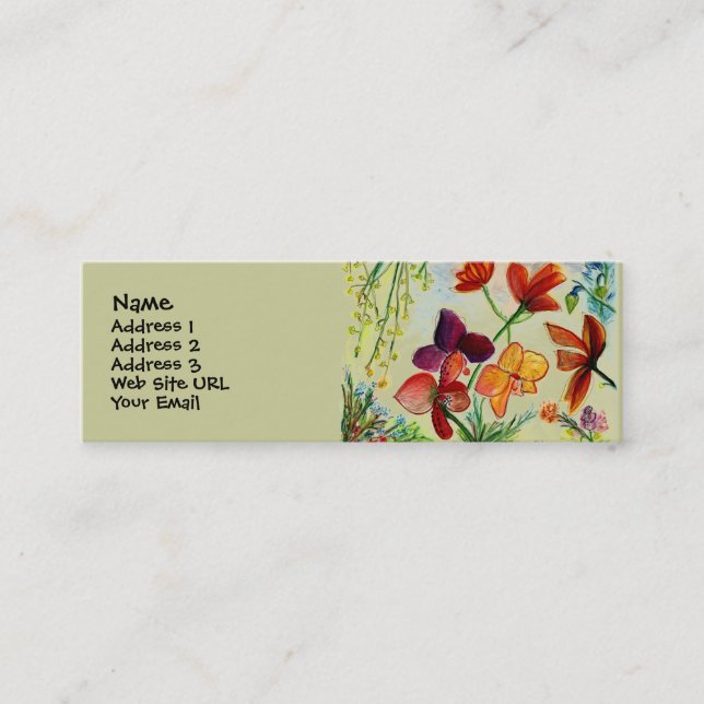 Golden Orchid Profile Card (Front)