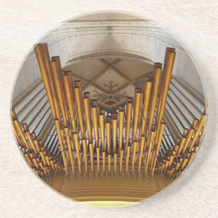 Golden organ pipes coaster