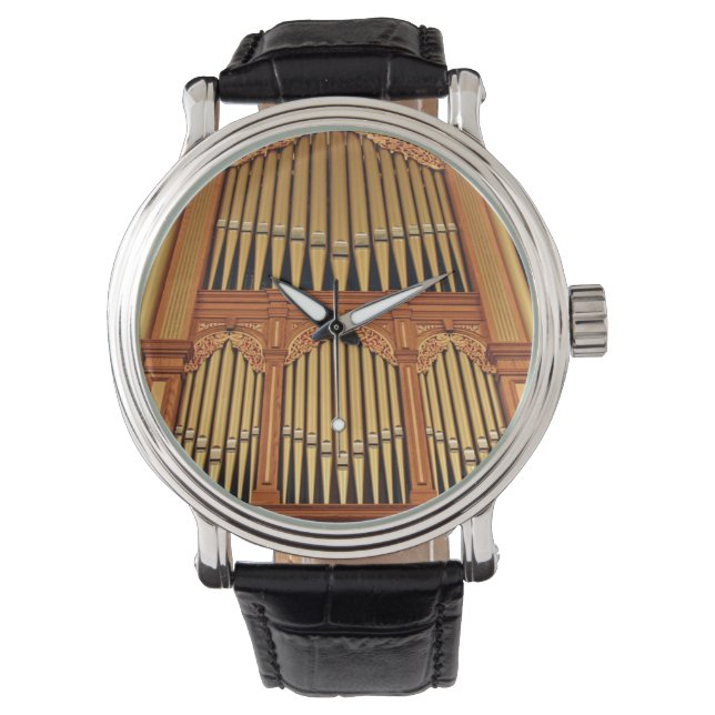 Golden organ pipes watch (Front)