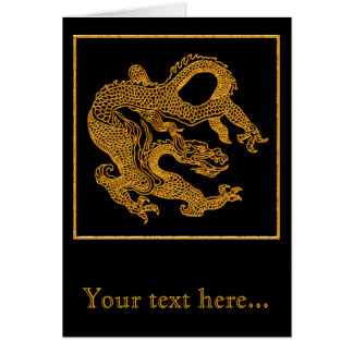 Golden oriental dragon 01