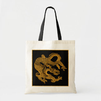 Golden oriental dragon 01 tote bag
