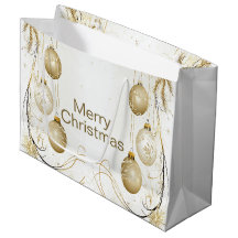 Golden Ornament Christmas Holiday Party Elegant
