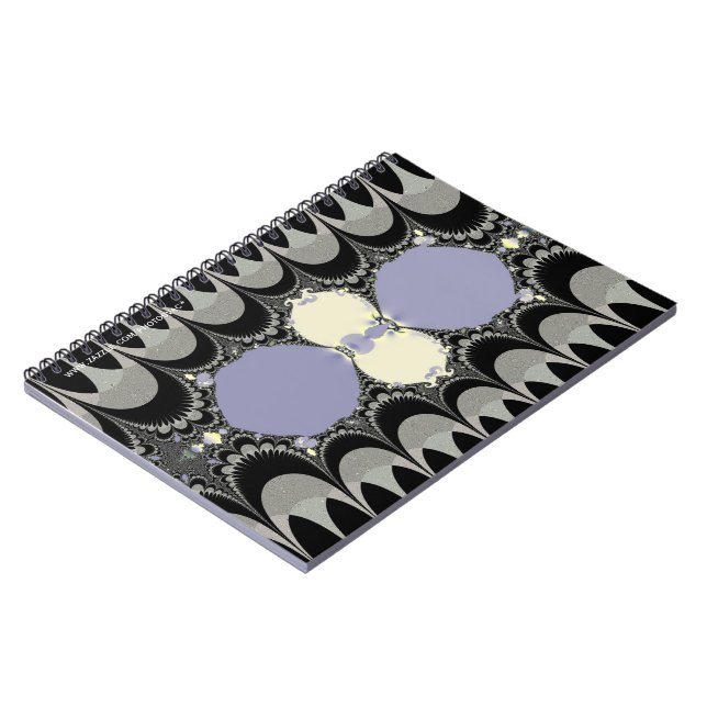 Golden Ornament Spiral Notebook (Left Side)