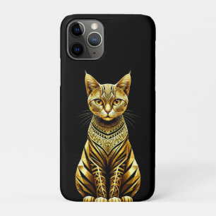 Golden Ornate Cat Illustration Case-Mate iPhone Case