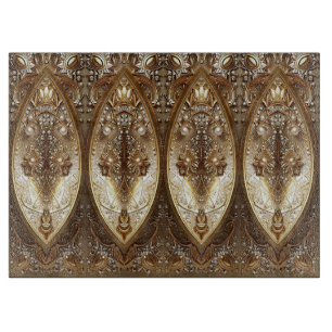 Golden Ornate Cutting Board