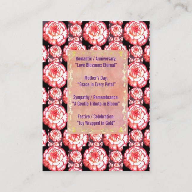 golden ornate enclosure card (Front)