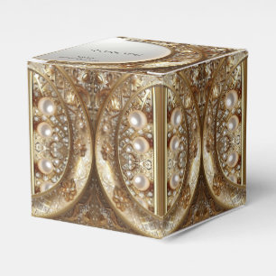 Golden Ornate Frame Favor Box