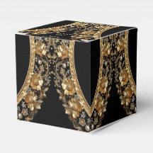 Golden Ornate Frame Favour Box