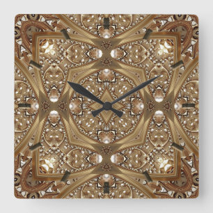 Golden Ornate Frame Wall Clock