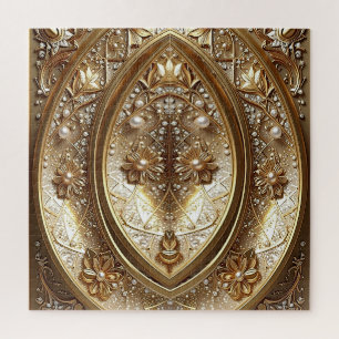 Golden Ornate Jigsaw Puzzle
