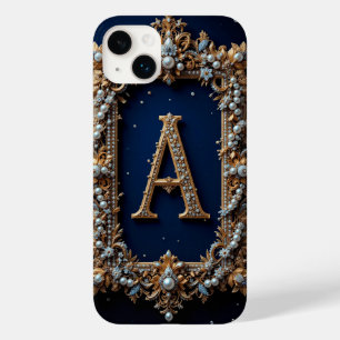 Golden Ornate Letter A with Jewels Case-Mate iPhone 14 Plus Case