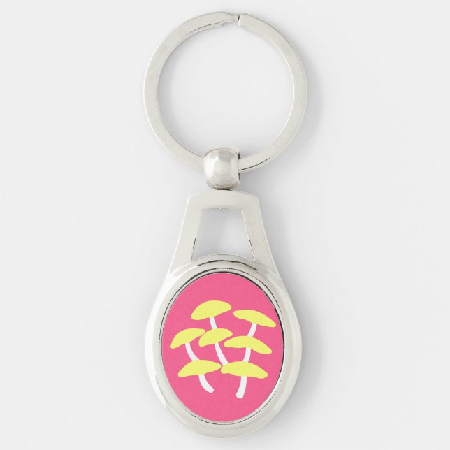 Golden Oyster Metal Keychain (Front)