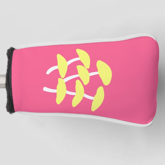 Golden Oyster Putter Golf Head Cover (Front)