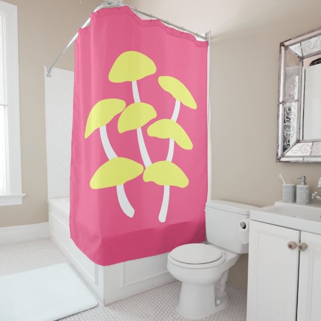 Golden Oyster Shower Curtain (In Situ)