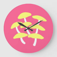 Golden Oyster Wall Clock