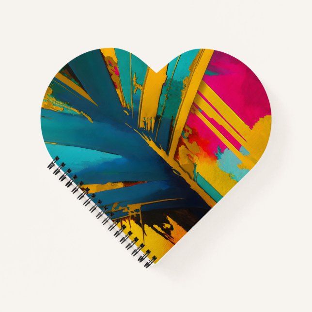 Golden Palm – Abstract Tropical Energy Notebook (Front)