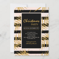 Golden Palms Invitation