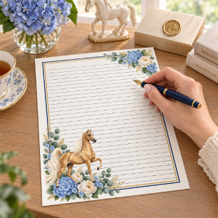 Golden Palomino American Saddlebred Stationery
