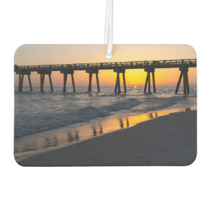 Golden Panama City Beach Sunset Reflections Car Air Freshener