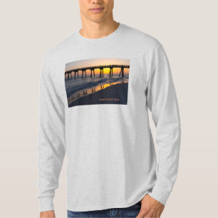 Golden Panama City Beach Sunset Reflections T-Shirt