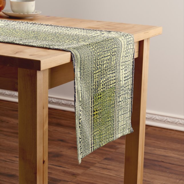 Golden Panes Short Table Runner (In Situ)