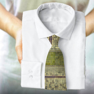 Golden Panes Tie