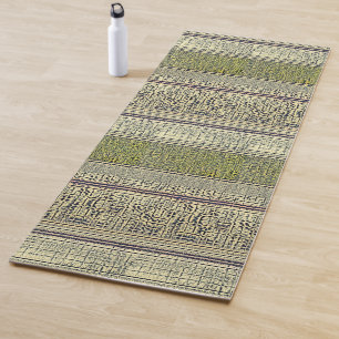 Golden Panes Yoga Mat