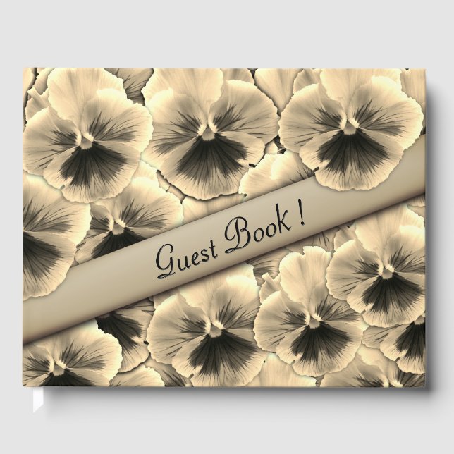 Golden Pansy Guest Book (Front)
