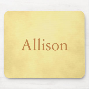 Golden parchment mouse pad