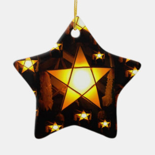 Golden Parol Ceramic Tree Decoration