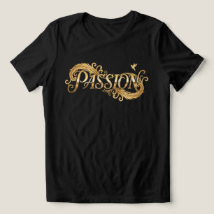 Golden Passion – Luxury Typography Inspirational D Tri-Blend Shirt