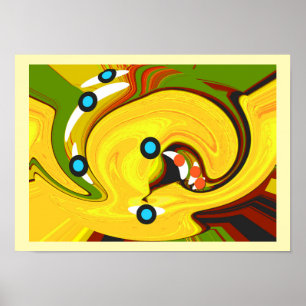 Golden path art poster