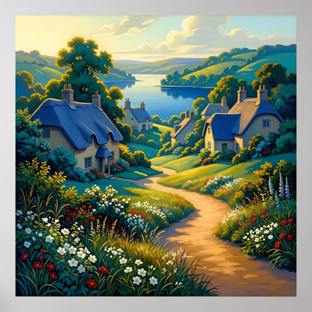 Golden Path to Blue Water Poster (Front)