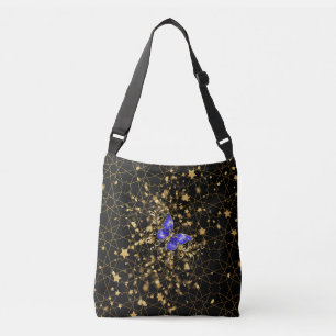 Golden Pattern 14.bw Black BG Crossbody Bag