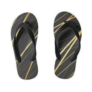 Golden Pattern 1 Kid's Jandals