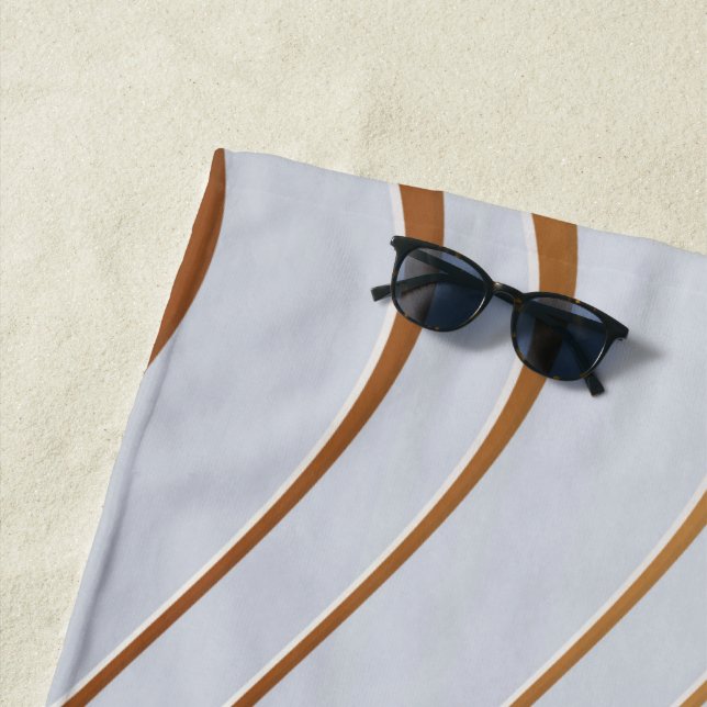 Golden Pattern 3 Beach Towel (In Situ)