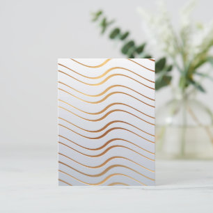 Golden Pattern 3 Holiday Postcard