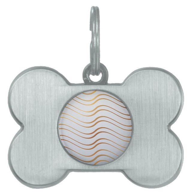 Golden Pattern 3 Pet ID Tag (Front)