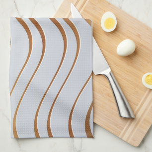 Golden Pattern 3 Tea Towel