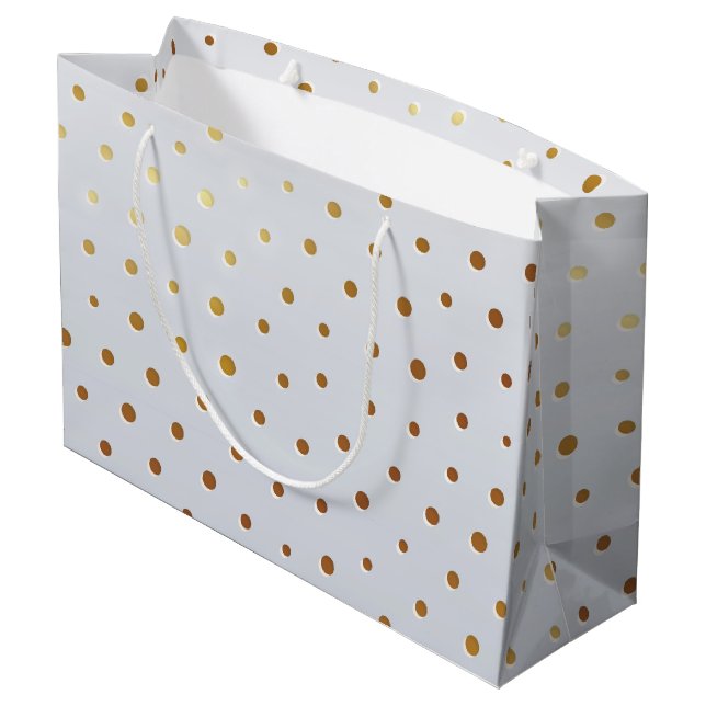 Golden Pattern 5 Large Gift Bag (Back Angled)