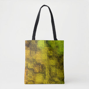 Golden pattern tote bag