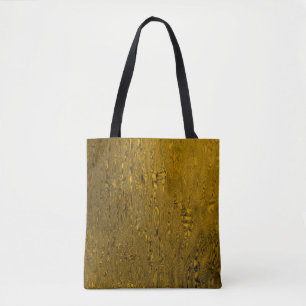 Golden pattern tote bag