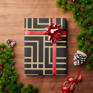 Golden Pattern Wrapping Paper