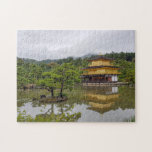 Golden Pavilion Zen Buddhist Temple Kyoto Photo Jigsaw Puzzle<br><div class="desc">Photo of the famous Golden Pavilion i n Kyoto Japan jigsaw puzzle. Hours of entertainment!</div>
