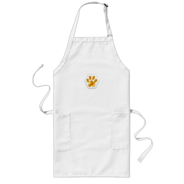 Golden paw long apron (Front)