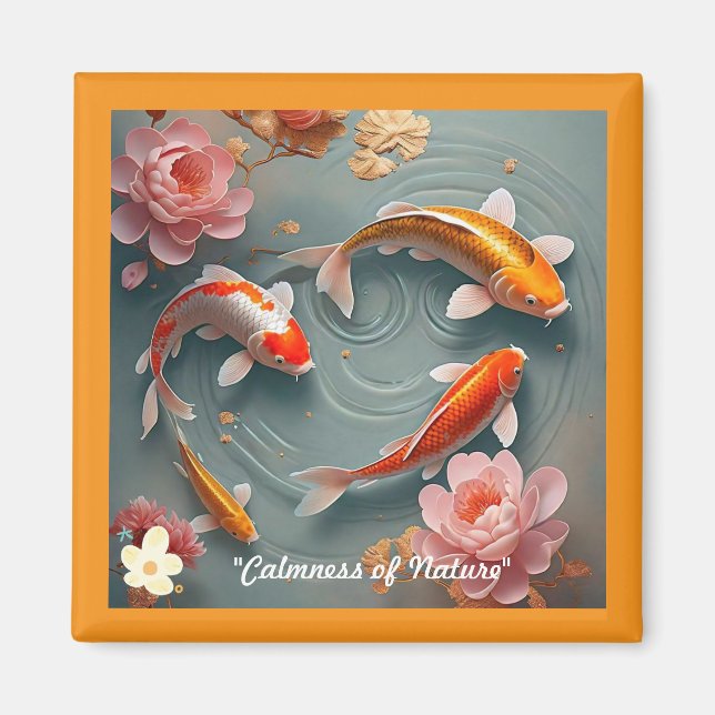 "Golden Peaceful Hour" Magnet (Front)
