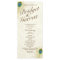 Golden Peacock Feathers Wedding Program
